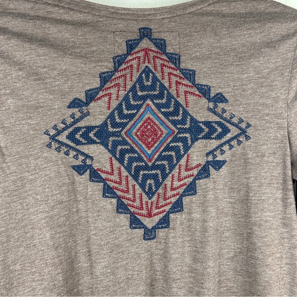 Johnny Was Blouse Womens Small Long Sleeve Scoop Neck Embroidered Tunic boho - Picture 8 of 8